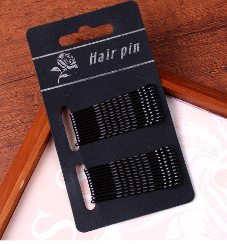 JMT-209738 Elegant Geometric Metal Hairpin with Non-Shedding Red Paint - 5cm Length