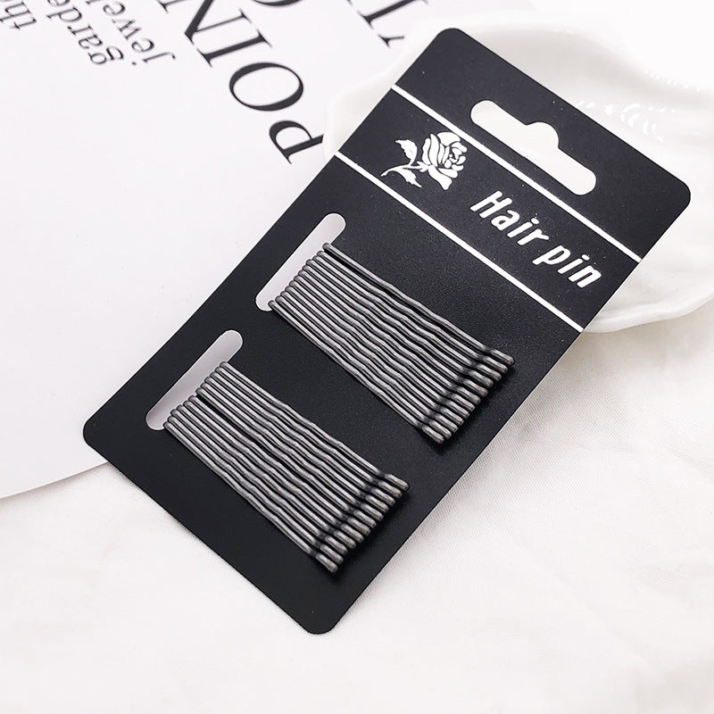 JMT-209738 Elegant Geometric Metal Hairpin with Non-Shedding Red Paint - 5cm Length