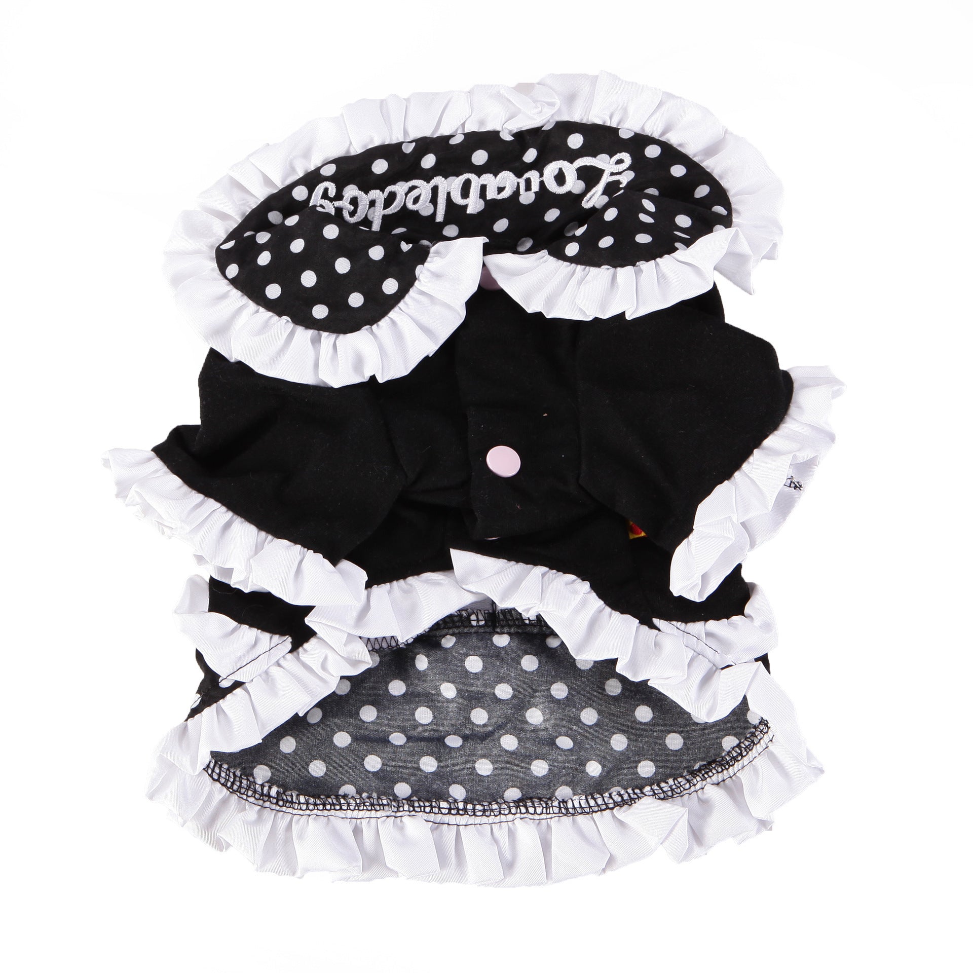 JMT-209994 Elegant Black Casual Lolita Princess Dress for Women - Slim Fit Cotton Skirt