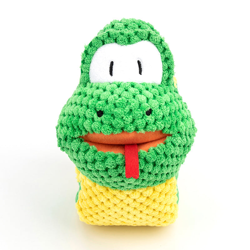 JMT-210186 Squeaky Snake Snuffle Toy for Dogs - Interactive Puzzle Training Mat for Foraging and Chewing Activities