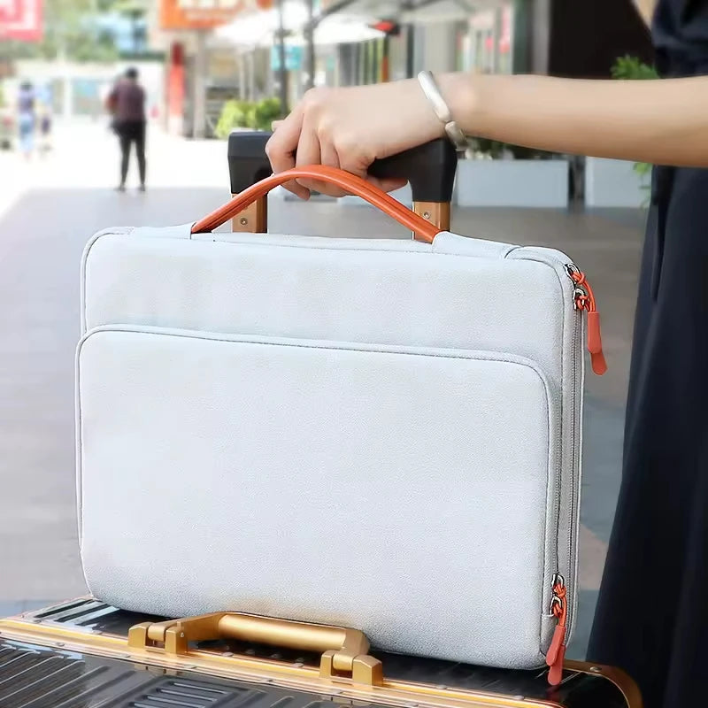 JMT-210186 Waterproof Oxford Luxury Laptop Briefcase for 13 to 15.6 Inch Devices - Versatile Business Tote for Men and Women