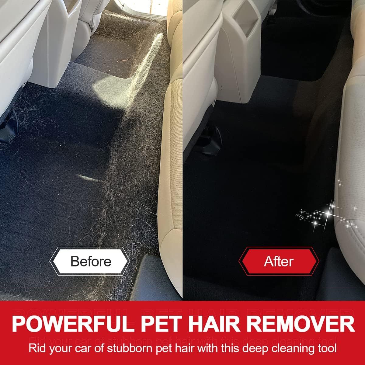 JMT-210442 Pet Hair Removal Tool for Carpets, Upholstery, and Furniture - Heavy-Duty Fuzz Remover with Copper and Stainless Steel Design