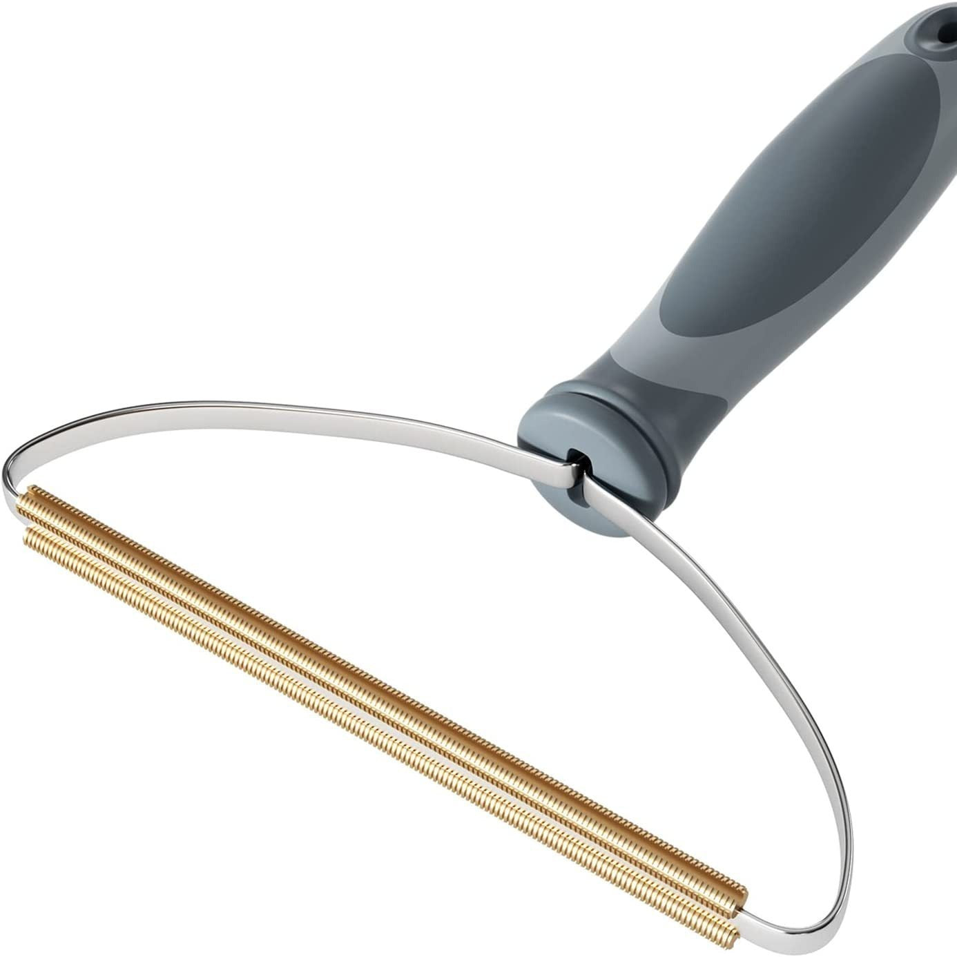 JMT-210442 Pet Hair Removal Tool for Carpets, Upholstery, and Furniture - Heavy-Duty Fuzz Remover with Copper and Stainless Steel Design