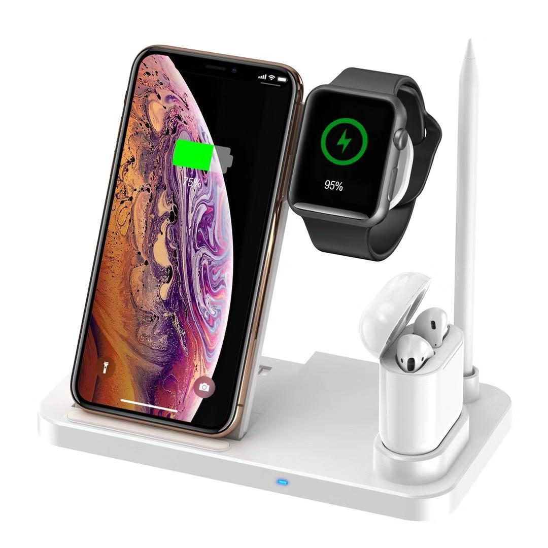 JMT-210698 Four-in-One Wireless Charger with Fast Charging Capability and Compact Design