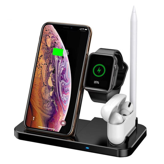 JMT-210698 Four-in-One Wireless Charger with Fast Charging Capability and Compact Design