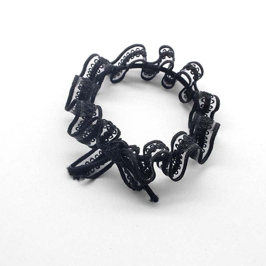 JMT-210890 Lace Knotted Geometric Hair Circle in Multiple Colors for Women