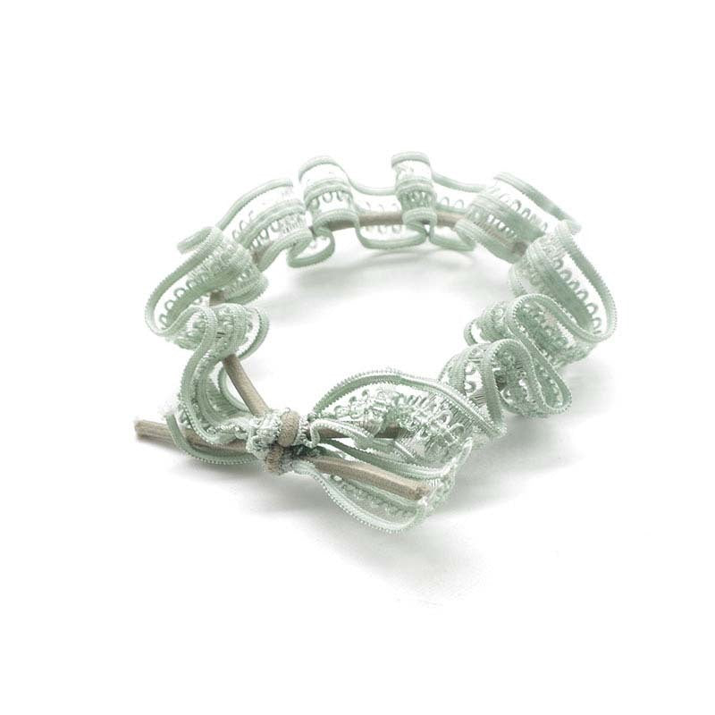 JMT-210890 Lace Knotted Geometric Hair Circle in Multiple Colors for Women