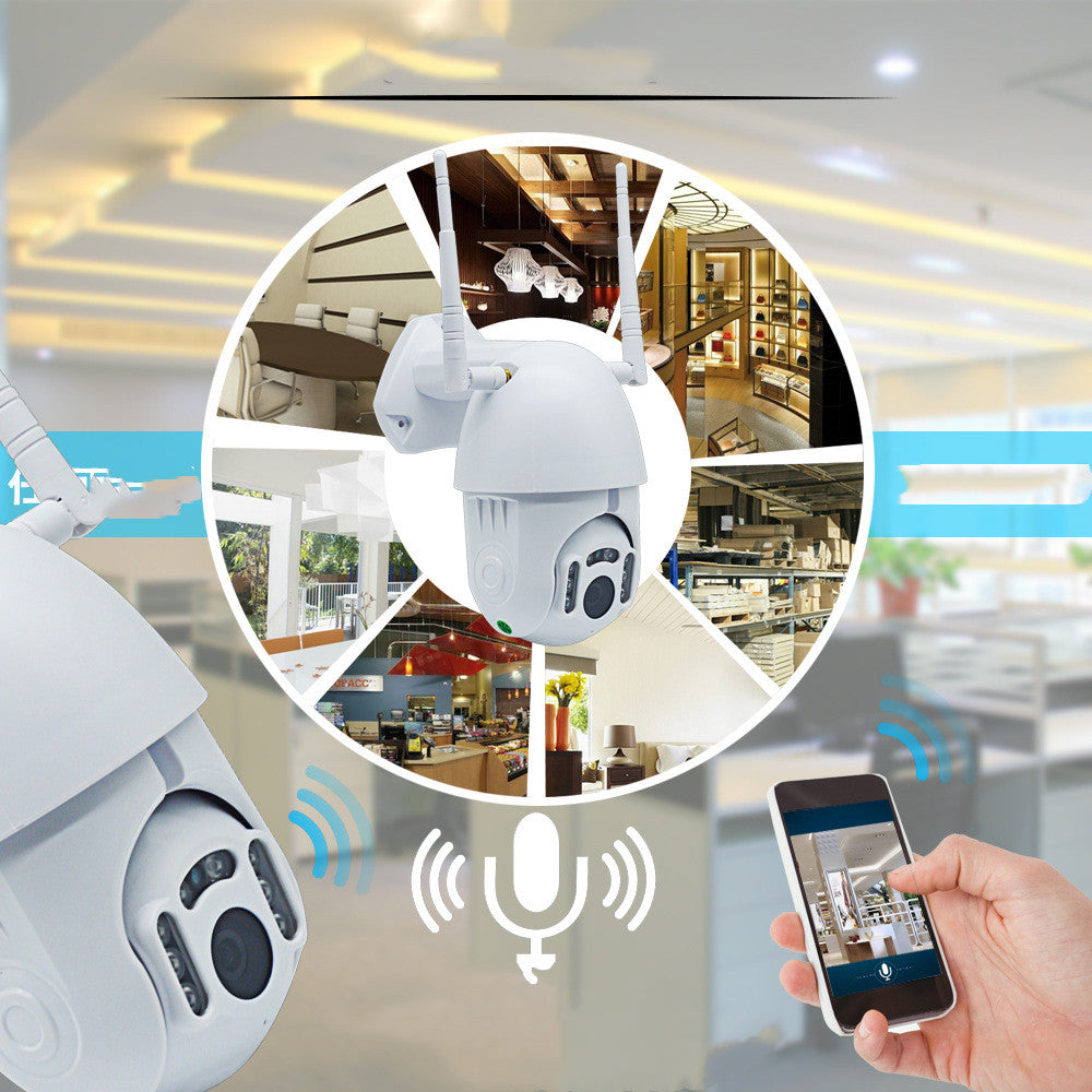 JMT-211274 Smart WiFi Infrared Dome Camera with Dual Antenna and Two-Way Audio