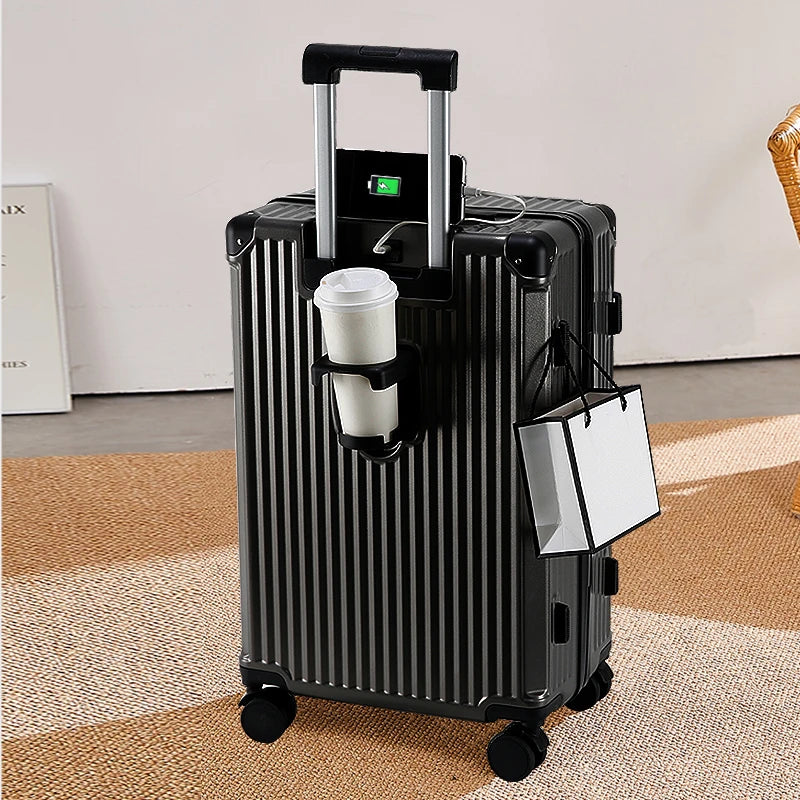 JMT-211402 Kids Ride-On Cabin Suitcase Trolley Travel Luggage for Fun Adventures