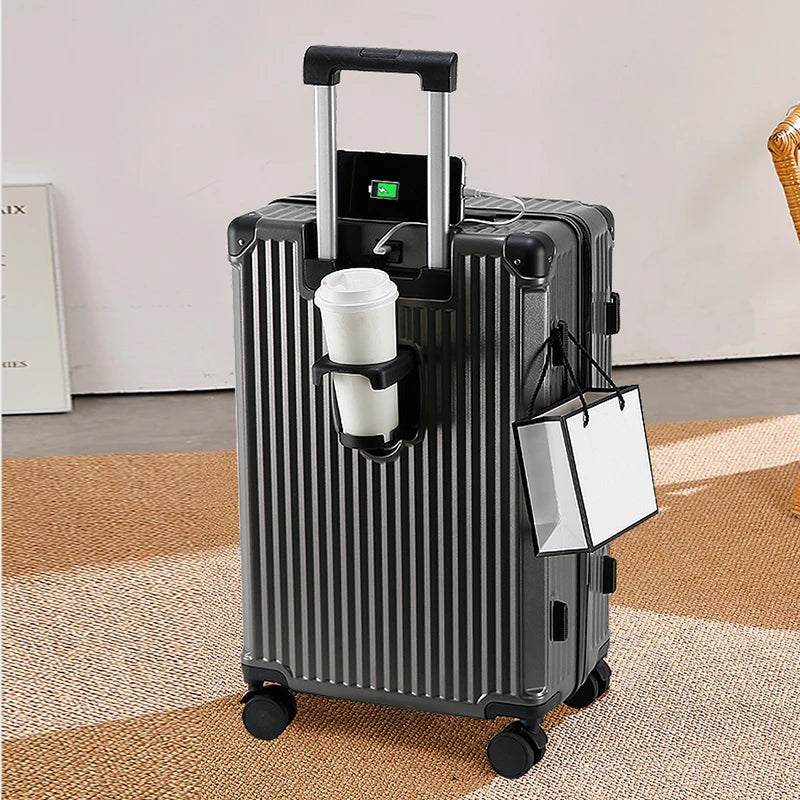 JMT-211402 Kids Ride-On Cabin Suitcase Trolley Travel Luggage for Fun Adventures