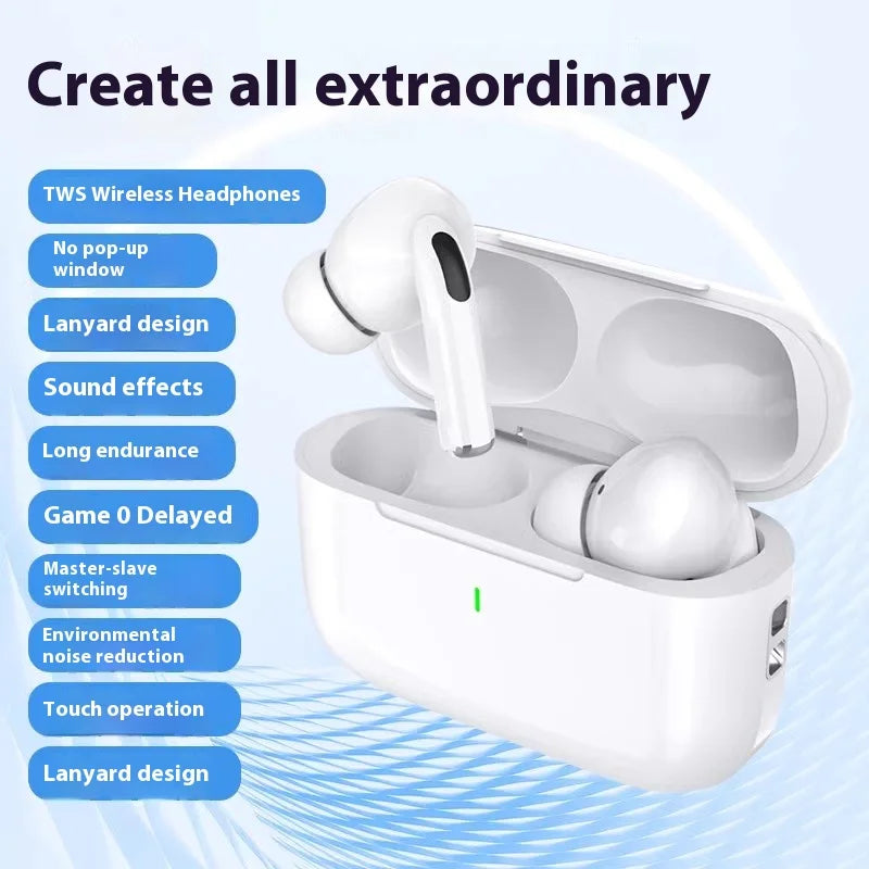 JMT-211530 High-Quality Semi-In-Ear TWS Bluetooth Headset with LED and Universal Stereo Sound