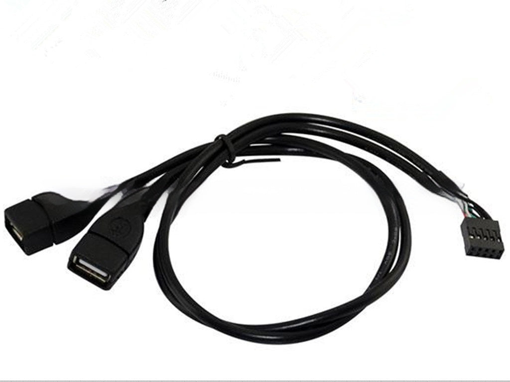 JMT-211530 USB Dual AM-head Data Cable 28AWG, 45CM Length, Supports Plug and Play for Digital Devices
