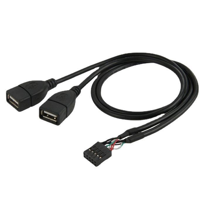 JMT-211530 USB Dual AM-head Data Cable 28AWG, 45CM Length, Supports Plug and Play for Digital Devices