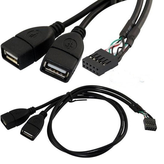 JMT-211530 USB Dual AM-head Data Cable 28AWG, 45CM Length, Supports Plug and Play for Digital Devices