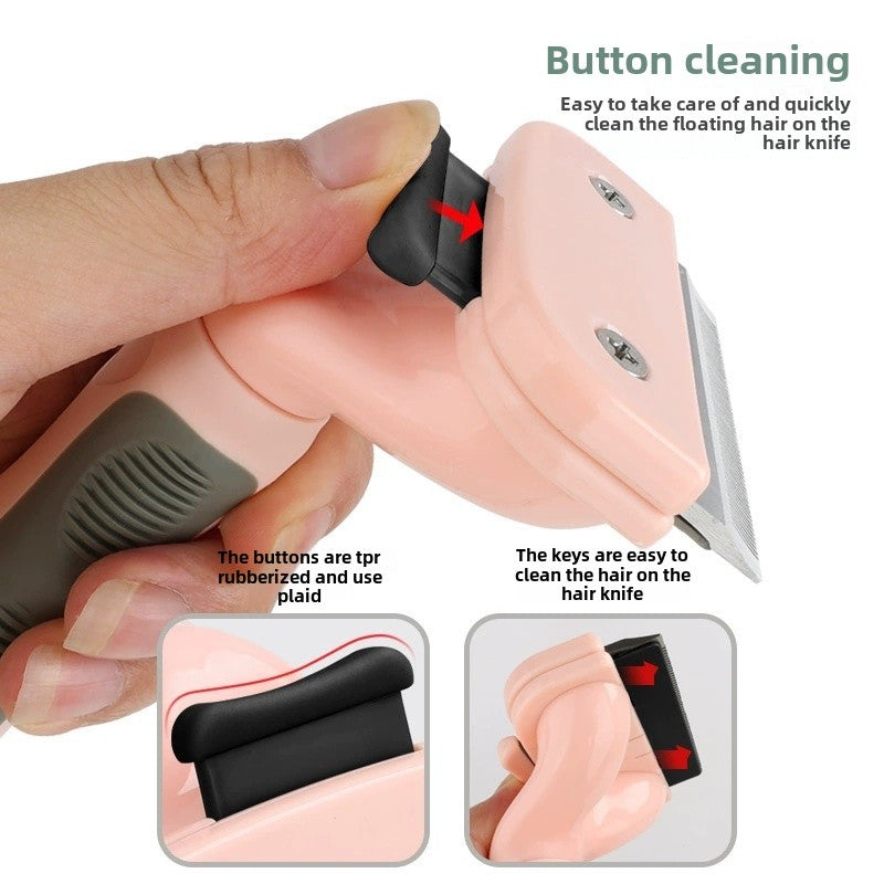 JMT-211594 Pet Hair Trimmer and Shaving Razor with Comb for Cats and Dogs