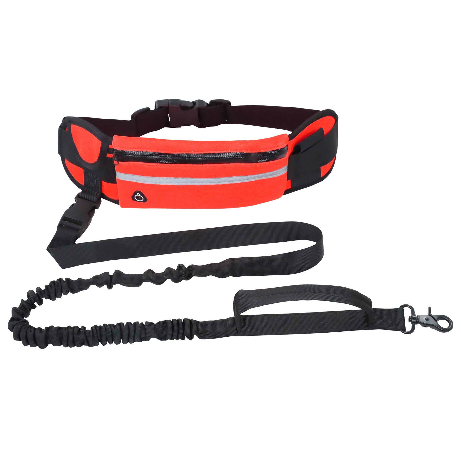 JMT-211850 Reflective Nylon Waist Bag with Traction Rope for Dogs and Cats - Adjustable and Durable