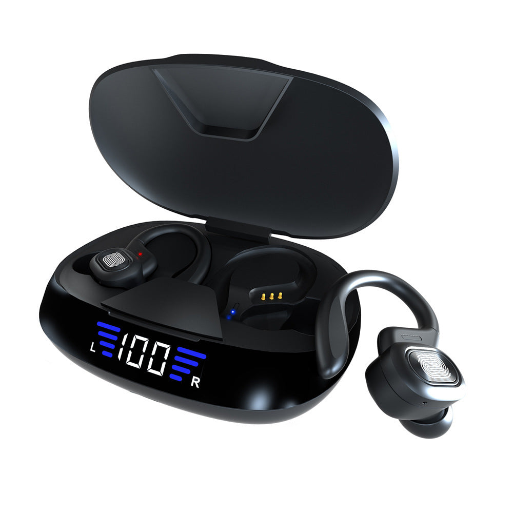 JMT-212170 Binaural Ear Hook Bluetooth Headset with Touch Control and LED Battery Display