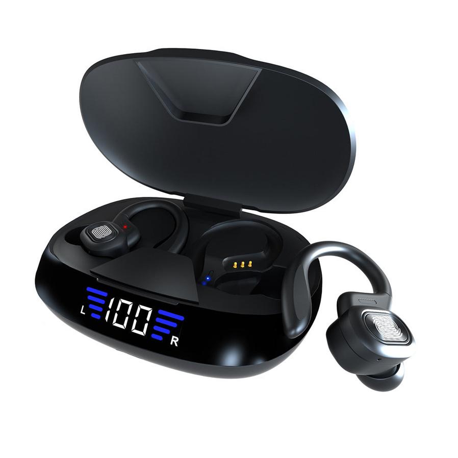 JMT-212170 Binaural Ear Hook Bluetooth Headset with Touch Control and LED Battery Display