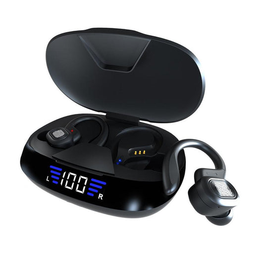 JMT-212170 Binaural Ear Hook Bluetooth Headset with Touch Control and LED Battery Display
