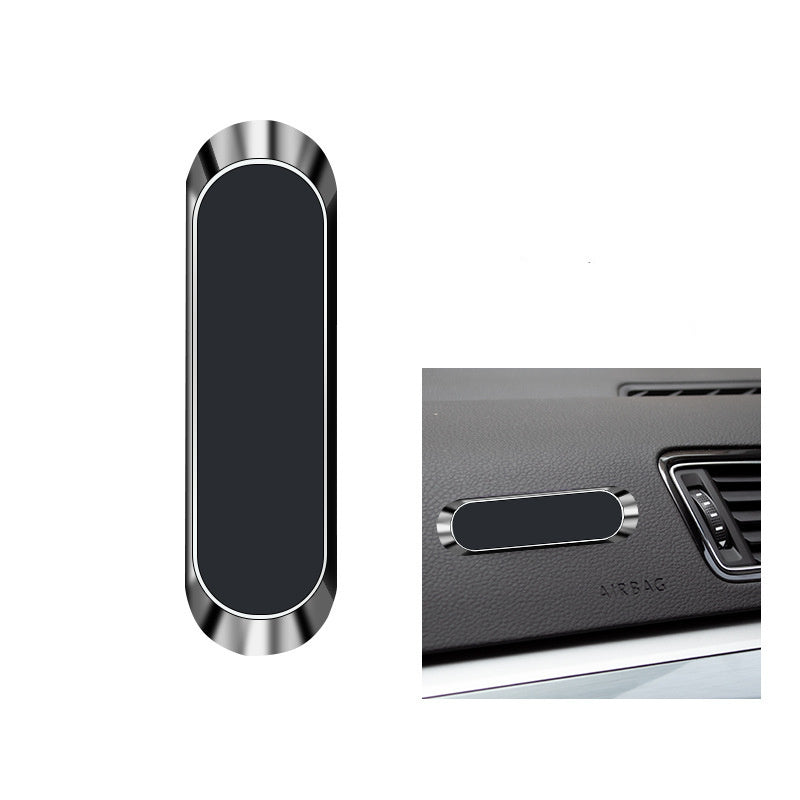 JMT-212362 Magnetic Car Phone Holder with Long Strip Design for All Models - Black, Silver, Rose Gold