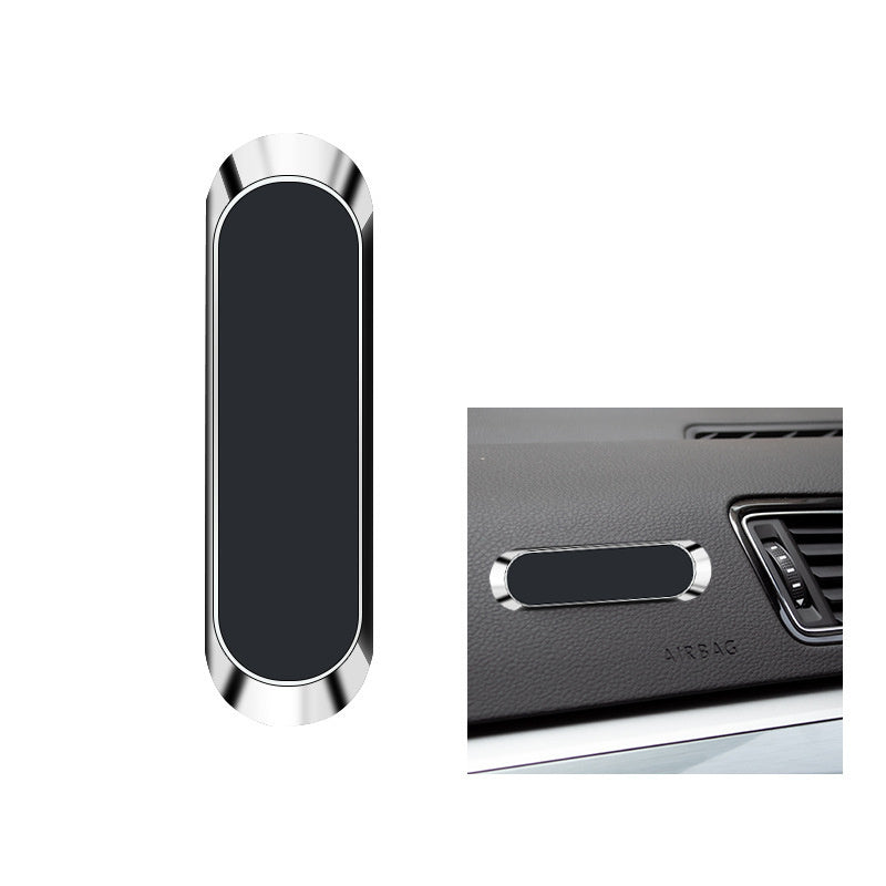JMT-212362 Magnetic Car Phone Holder with Long Strip Design for All Models - Black, Silver, Rose Gold