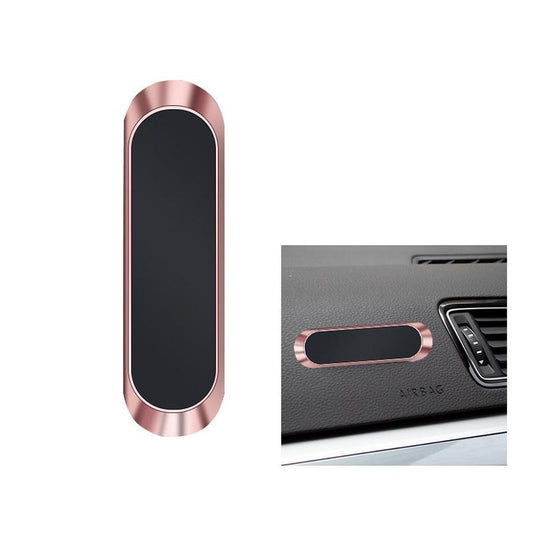 JMT-212362 Magnetic Car Phone Holder with Long Strip Design for All Models - Black, Silver, Rose Gold