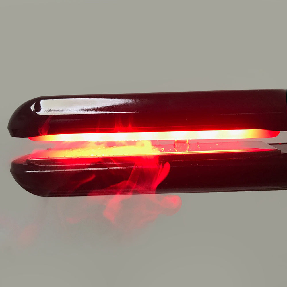 JMT-212490 Alloy Hair Straightener with Adjustable Temperature Control for Wet and Dry Hair, 40-80°C, 1-2 Minutes Styling Time, 360-Degree Rotating Cord