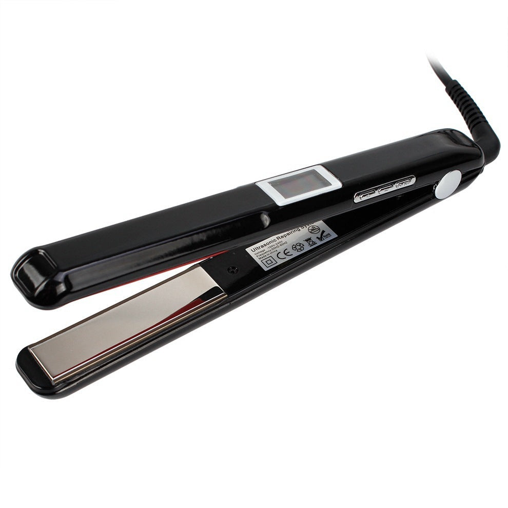 JMT-212490 Alloy Hair Straightener with Adjustable Temperature Control for Wet and Dry Hair, 40-80°C, 1-2 Minutes Styling Time, 360-Degree Rotating Cord