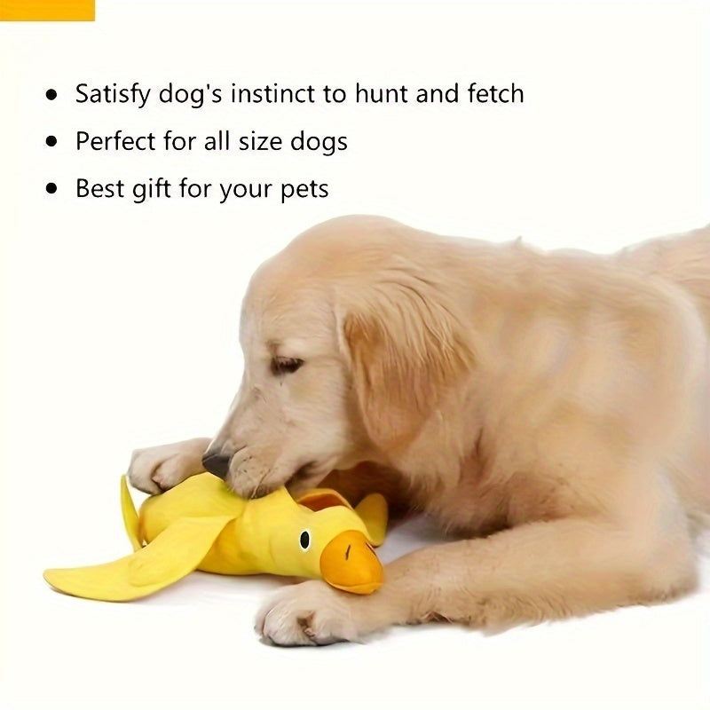 JMT-212490 Pet Toy with Sniffing Training Features and Treat Dispenser – Dog Sound Duck Plush Toy for Dental Health