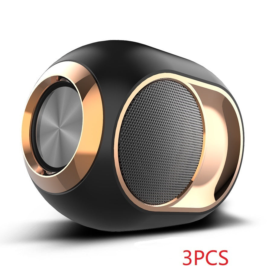 JMT-212682 Wireless TWS Subwoofer Speaker with Bluetooth 5.0, TF Card Reader, AUX Connection, and FM Radio