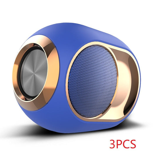 JMT-212682 Wireless TWS Subwoofer Speaker with Bluetooth 5.0, TF Card Reader, AUX Connection, and FM Radio