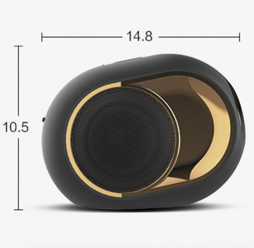 JMT-212682 Wireless TWS Subwoofer Speaker with Bluetooth 5.0, TF Card Reader, AUX Connection, and FM Radio