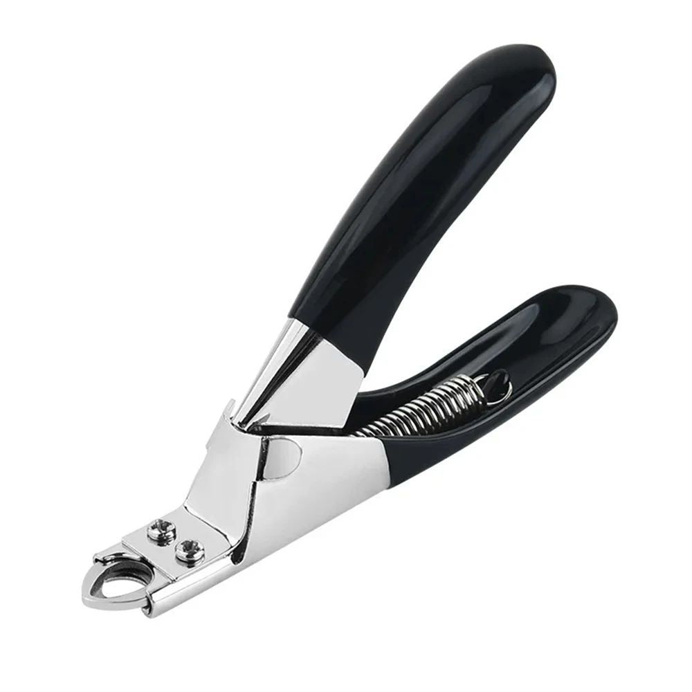 JMT-212746 Professional Stainless Steel Dog Nail Clippers with Safety Stop - Straight Edge Nail Trimmers for Easy Grooming