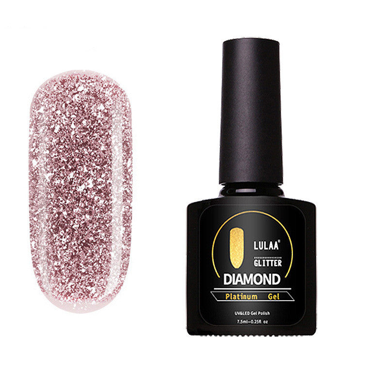 JMT-212810 Platinum Nail Polish Adhesive - 7.5ml Soft & Shiny Formula for Nail Art Applications