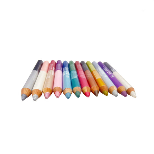 JMT-212938 12 Colors Waterproof Double-Headed Liquid Eyeliner Set - Smudge-Proof, Long-Lasting Formula