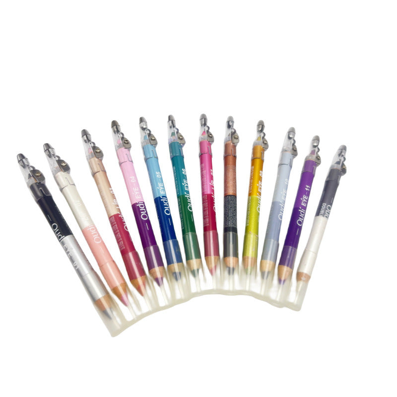 JMT-212938 12 Colors Waterproof Double-Headed Liquid Eyeliner Set - Smudge-Proof, Long-Lasting Formula
