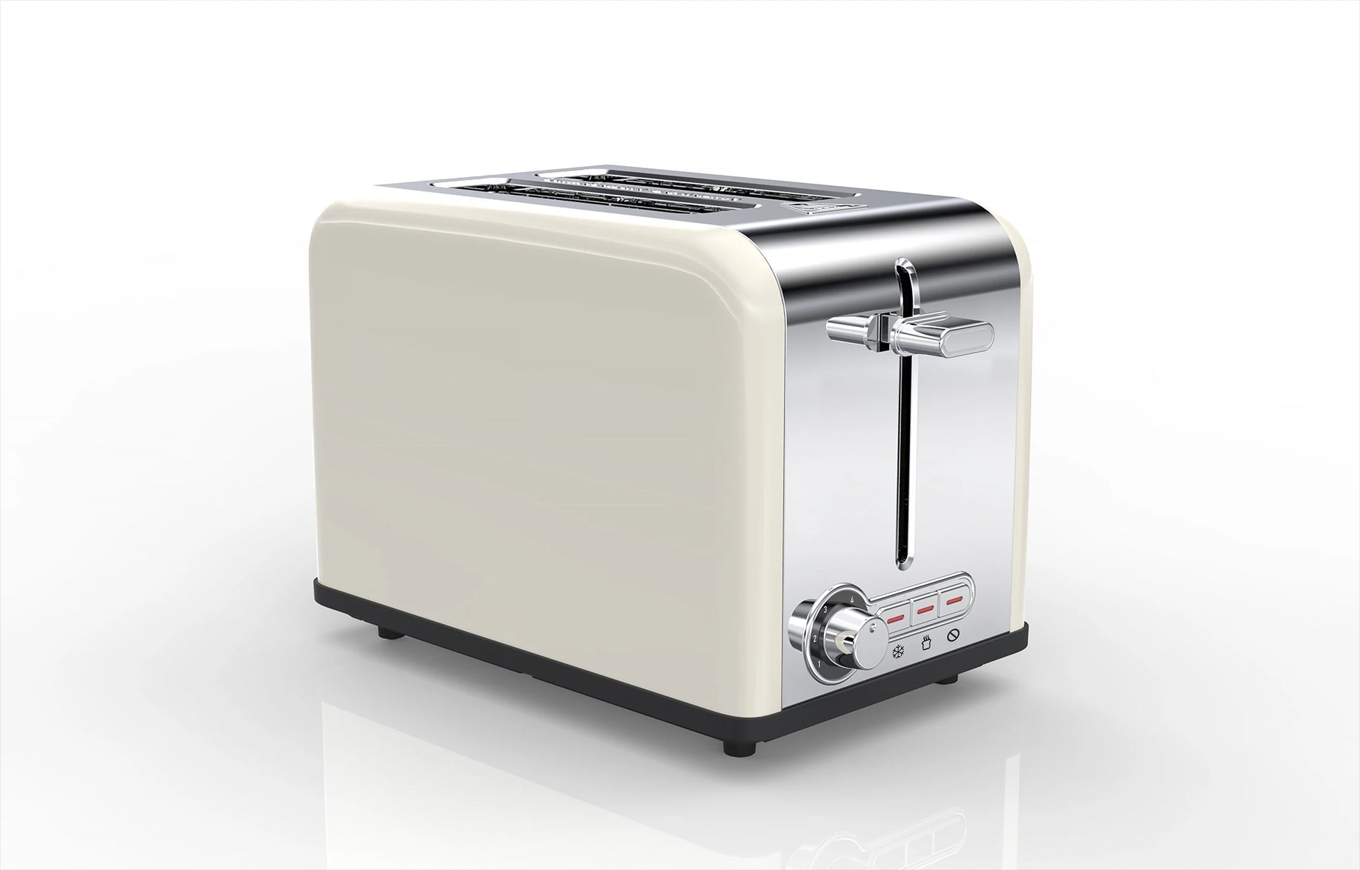 JMT-213322 Classic 2-Slice Toaster with 38mm Side Slots for Kitchen and Household Use