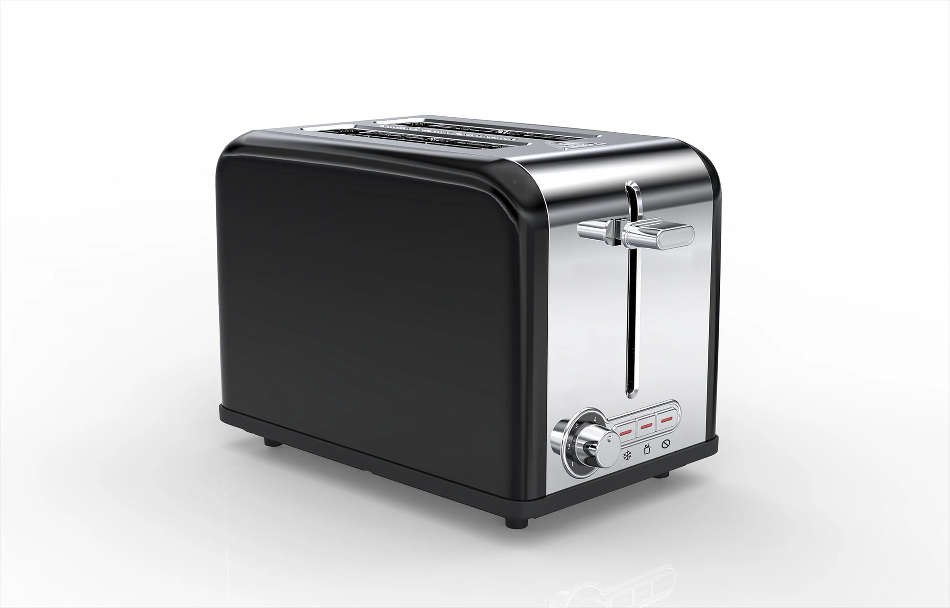 JMT-213322 Classic 2-Slice Toaster with 38mm Side Slots for Kitchen and Household Use