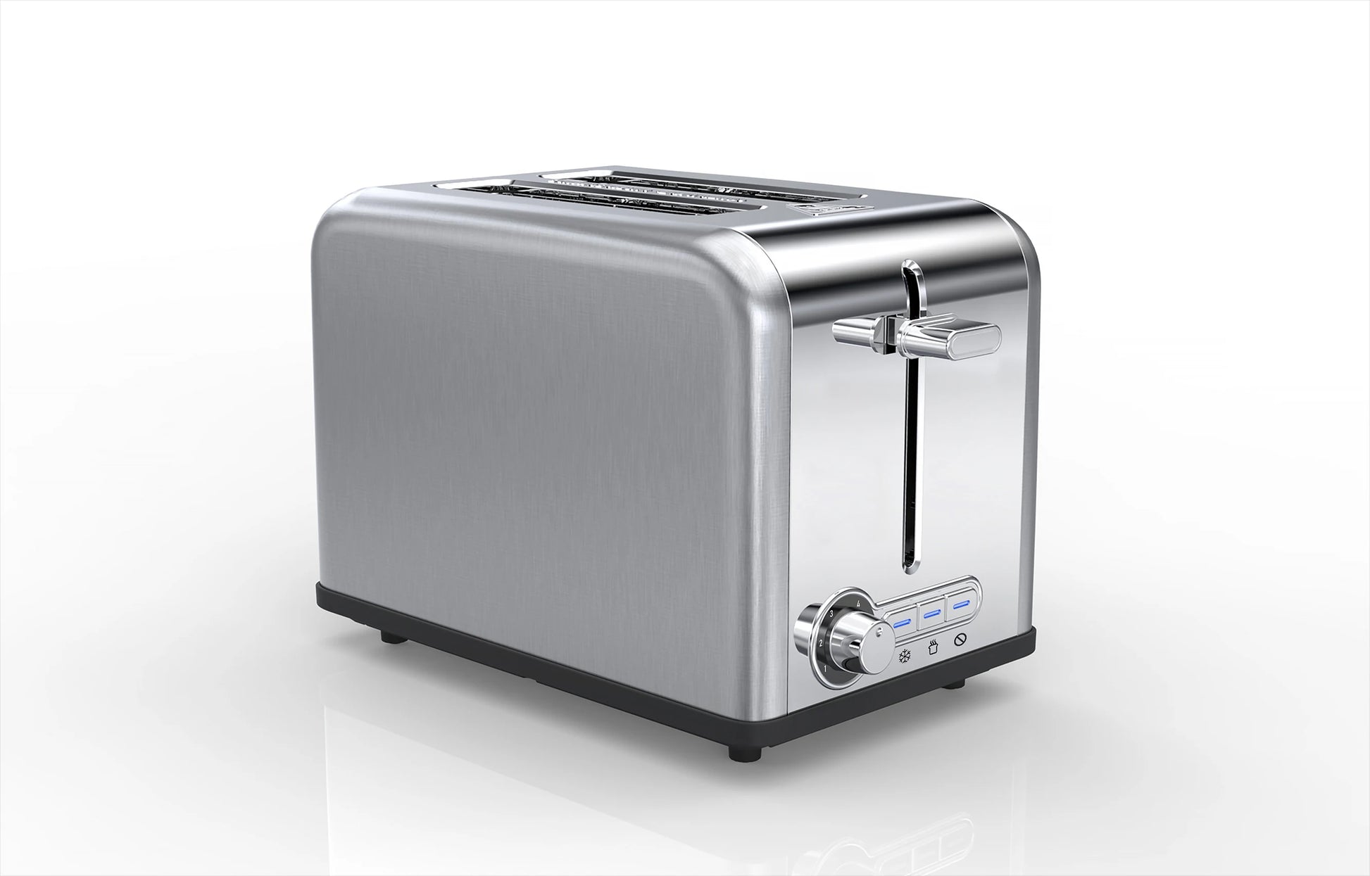 JMT-213322 Classic 2-Slice Toaster with 38mm Side Slots for Kitchen and Household Use