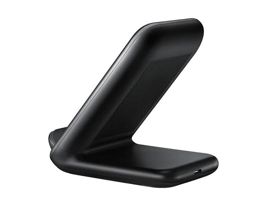 JMT-213514 Vertical Wireless Fast Charging Station for Mobile Phones - Type-C Connection, 2400mA Output, Black