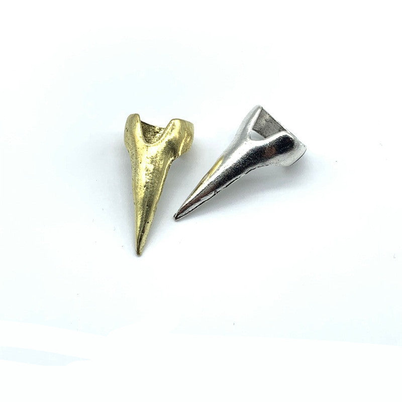 JMT-213962 Gothic Punk Style Retro Magic Claw Spiked False Nails in Bronze and Ancient Silver