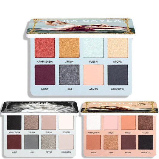 JMT-214090 Matte Pearl Glitter Eyeshadow Palette for All Skin Types - Full Coverage and Easy Definition