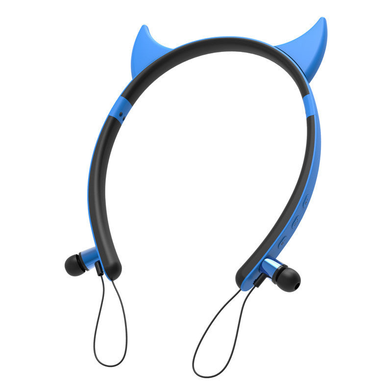JMT-214154 Cat Ear Bluetooth Headset with Stereo Sound and Voice Control - 10m Range, Battery Display, Call Function