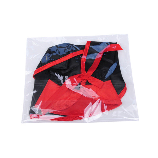 JMT-214282 Red and Black Casual Pet Cloak for New Year's Celebrations