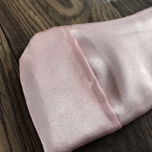 JMT-214794 Lightweight Silk Eye Pillow for Relaxation and Dark Circle Reduction - 25x4.5 cm in Pink, Purple or Green