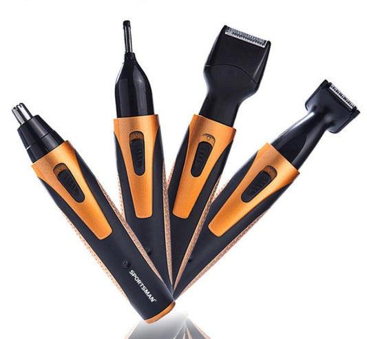 JMT-215050 Multi-Function Rechargeable Electric Nose Hair Trimmer with 4 Replaceable Heads