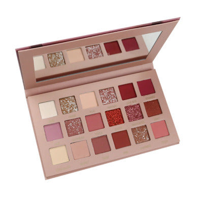 JMT-215242 18-Color Earth Tone Eyeshadow Palette - Silky Matte & Pearl Finish, Versatile Shades for Every Look