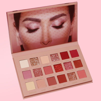 JMT-215242 18-Color Earth Tone Eyeshadow Palette - Silky Matte & Pearl Finish, Versatile Shades for Every Look