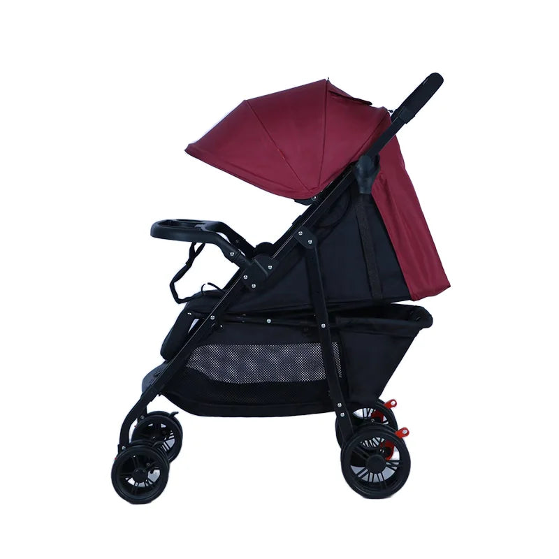 JMT-215242 8.15kg Versatile Baby Stroller with One-Hand Folding, Reversible Handle, and Shock Absorbing Wheels