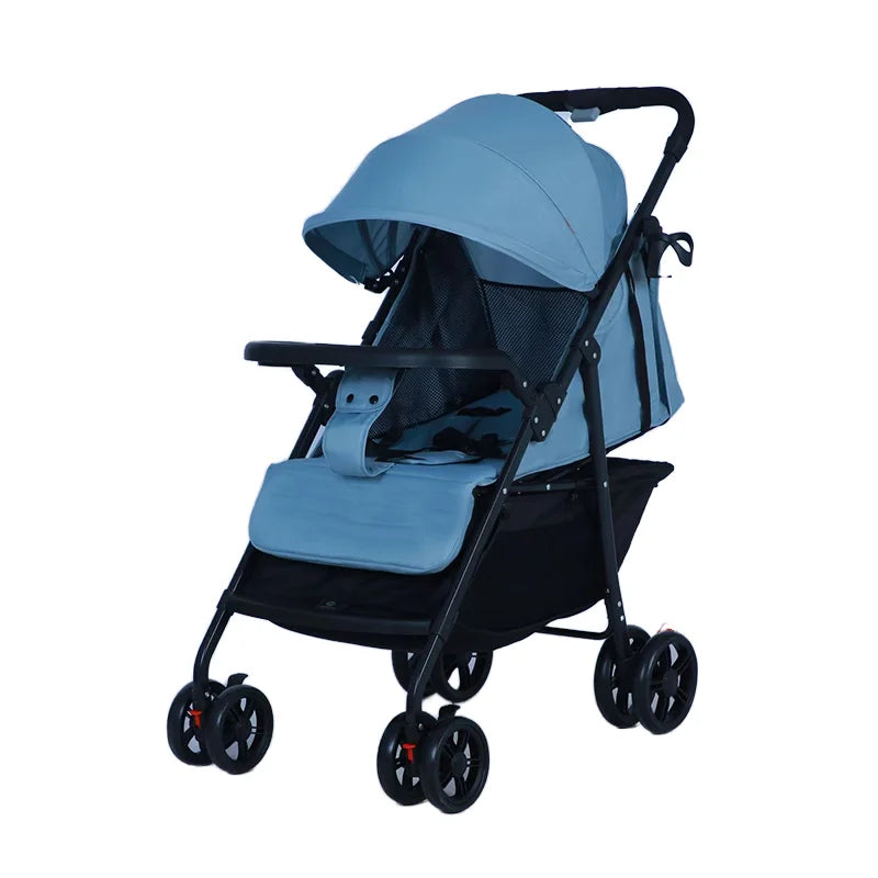 JMT-215242 8.15kg Versatile Baby Stroller with One-Hand Folding, Reversible Handle, and Shock Absorbing Wheels